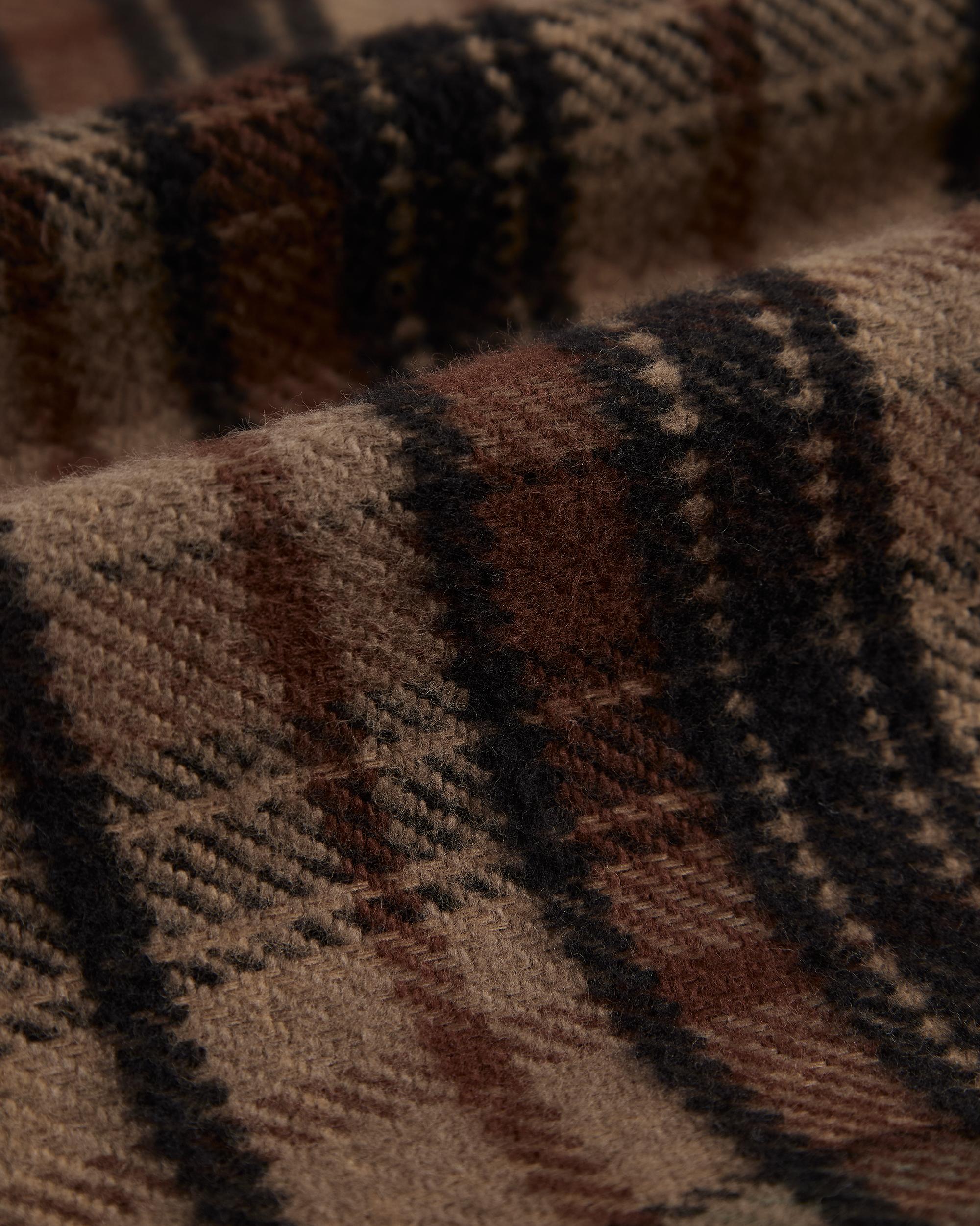 Portuguese Flannel Stalia Oversized Brown Hemd Herren kariert braun